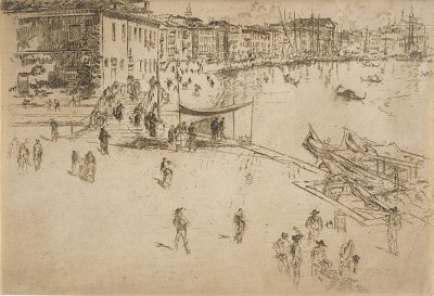 The Riva No 2 von James McNeill Whistler als Kunstdruck auf Leinwand