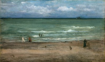 The Sea Pourville von James McNeill Whistler als Kunstdruck auf Leinwand