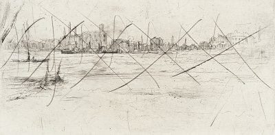 The Troubled Thames von James McNeill Whistler als Kunstdruck auf Leinwand