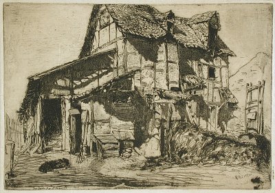 The Unsafe Tenement von James McNeill Whistler als Kunstdruck auf Leinwand