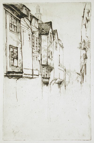 Wych Street von James McNeill Whistler als Kunstdruck auf Leinwand