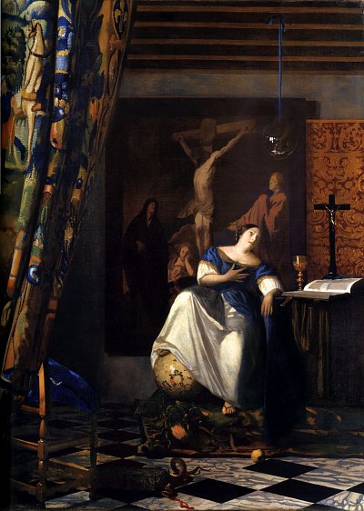 Allegory of the Faith von Jan Vermeer als Kunstdruck auf Leinwand