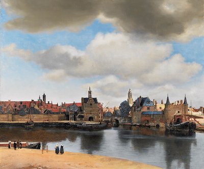 Ansicht von Delft von Jan Vermeer als Kunstdruck auf Leinwand