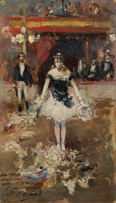 Danse saluant dans un cirque von Jean Beraud als Kunstdruck auf Leinwand