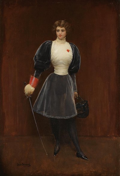 L escrimeuse Kunstdruck