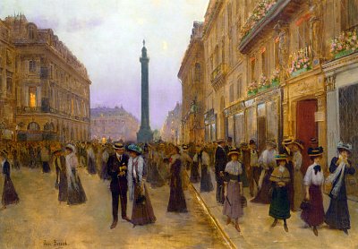 La Partie de Billard von Jean Beraud als Kunstdruck auf Leinwand
