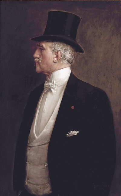 Selbstportrait von Jean Beraud als Kunstdruck auf Leinwand