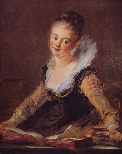 Die Lesende Kunstdruck