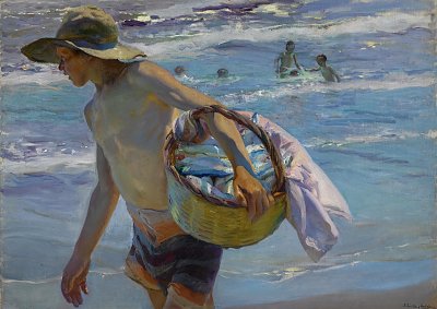 El pescador von Joaquin Sorolla als Kunstdruck auf Leinwand
