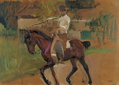 Garrochista Sevilla von Joaquin Sorolla als Kunstdruck auf Leinwand