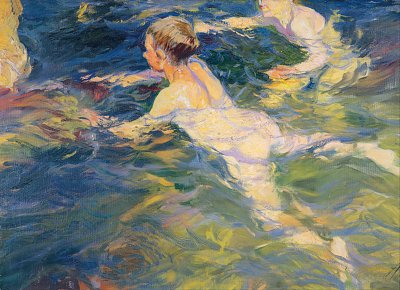 Swimmers Javea Kunstdruck