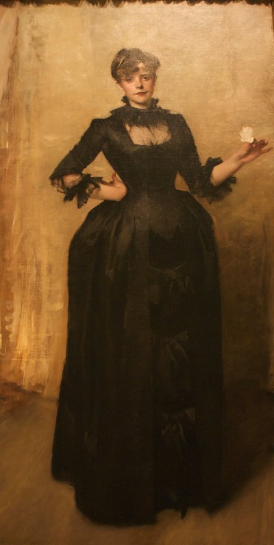 Lady with the Rose von John Singer Sargent als Kunstdruck auf Leinwand