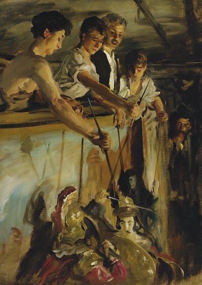 Marionettes von John Singer Sargent als Kunstdruck auf Leinwand