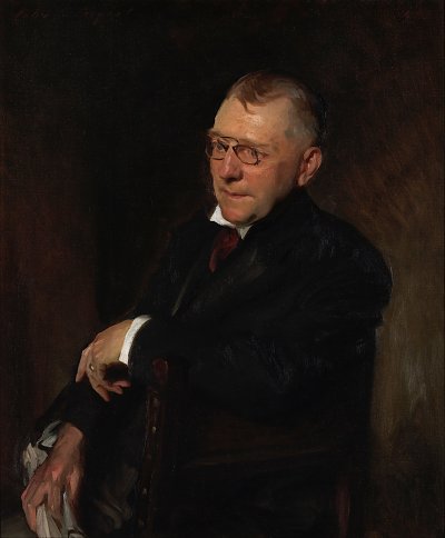 Portrait of James Whitcomb Riley von John Singer Sargent als Kunstdruck auf Leinwand