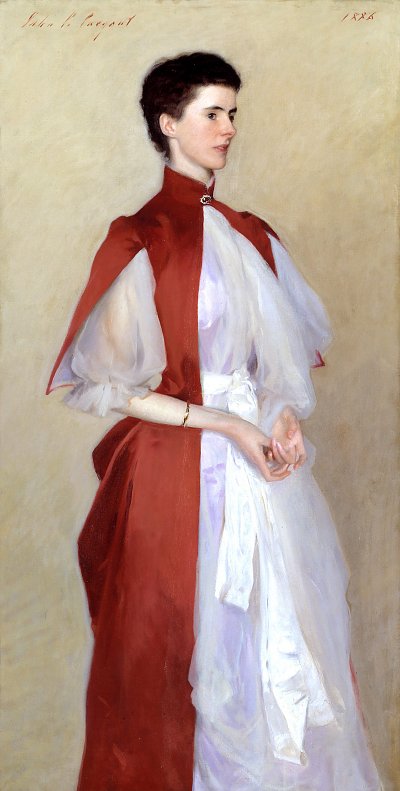 Portrait of Mrs Robert Harrison von John Singer Sargent als Kunstdruck auf Leinwand