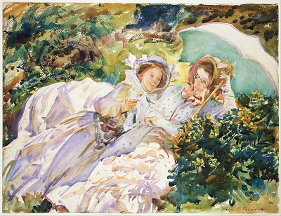 Simplon Pass The Tease von John Singer Sargent als Kunstdruck auf Leinwand