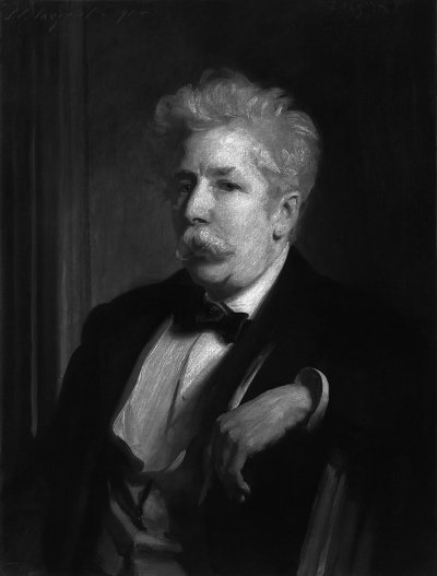 Sir Henry William Lucy von John Singer Sargent als Kunstdruck auf Leinwand