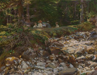The Master and His Pupils von John Singer Sargent als Kunstdruck auf Leinwand