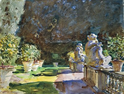 Villa di Marlia Lucca von John Singer Sargent als Kunstdruck auf Leinwand