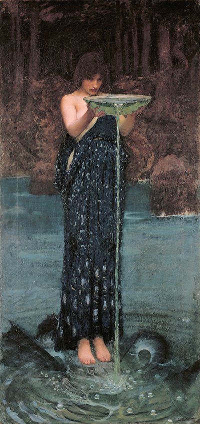 Circe Invidiosa von John William Waterhouse als Kunstdruck auf Leinwand