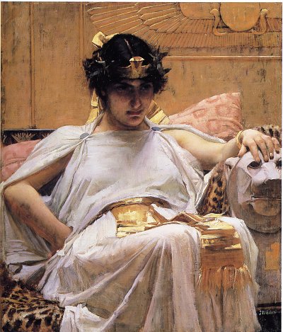 Cleopatra von John William Waterhouse als Kunstdruck auf Leinwand