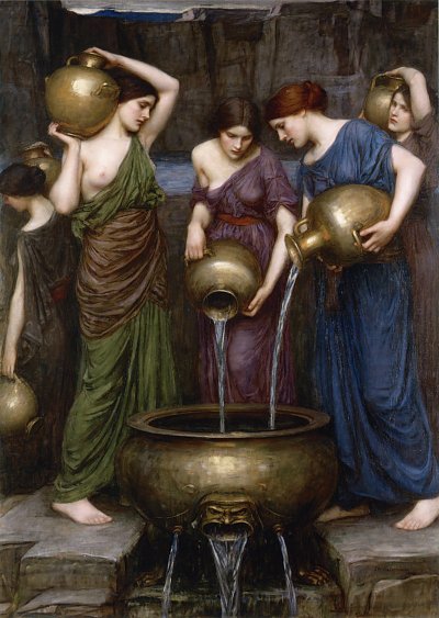 Danaides von John William Waterhouse als Kunstdruck auf Leinwand