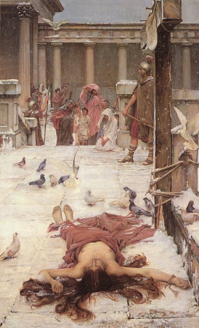 Saint Eulalia von John William Waterhouse als Kunstdruck auf Leinwand