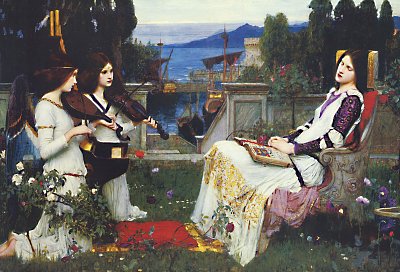St Cecilia von John William Waterhouse als Kunstdruck auf Leinwand