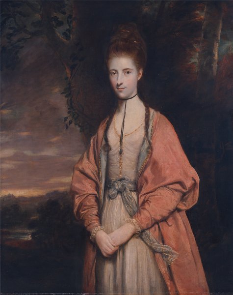 Kunstdruck Anne Seymour Damer von Joshua Reynolds als Leinwandbild