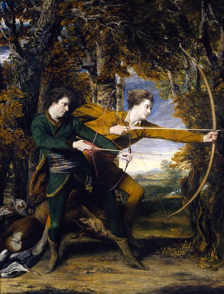 Kunstdruck Colonel Acland and Lord Sydney The Archers von Joshua Reynolds als Leinwandbild