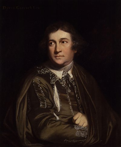 David Garrick as Kitely in Every Man in his Humour von Joshua Reynolds als Kunstdruck auf Leinwand