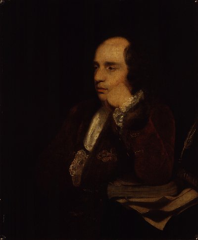 George Colman the Elder von Joshua Reynolds als Kunstdruck auf Leinwand