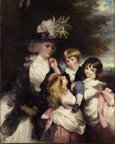 Lady Smith and children von Joshua Reynolds als Kunstdruck auf Leinwand