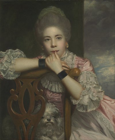 Mrs Abington as Miss Prue in Love for Love von Joshua Reynolds als Kunstdruck auf Leinwand
