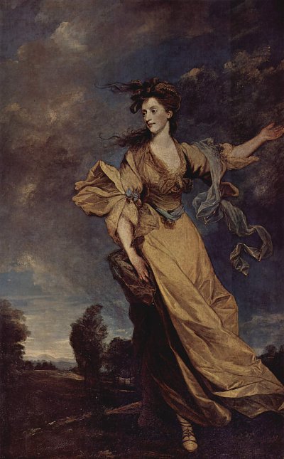 Portraet der Lady Jane Halliday von Joshua Reynolds als Kunstdruck auf Leinwand