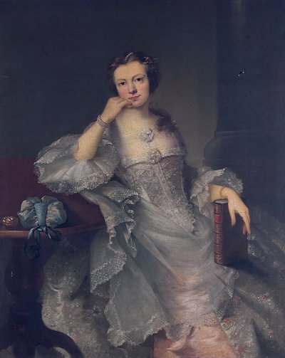 Portraet der Miss Bullock von Joshua Reynolds als Kunstdruck auf Leinwand