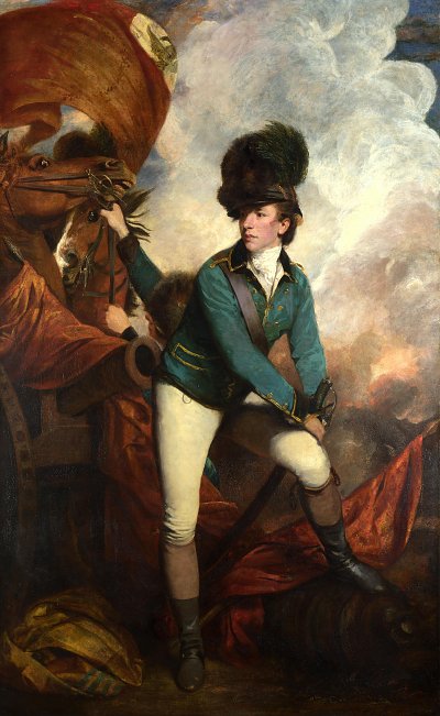Portraet des Sir Banastre Tarleton von Joshua Reynolds als Kunstdruck auf Leinwand