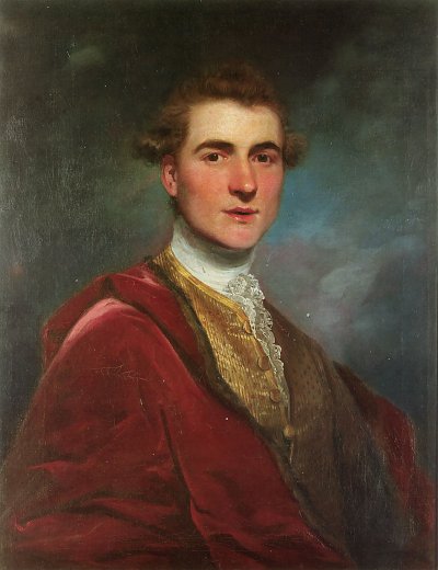 Portrait of Charles Hamilton von Joshua Reynolds als Kunstdruck auf Leinwand