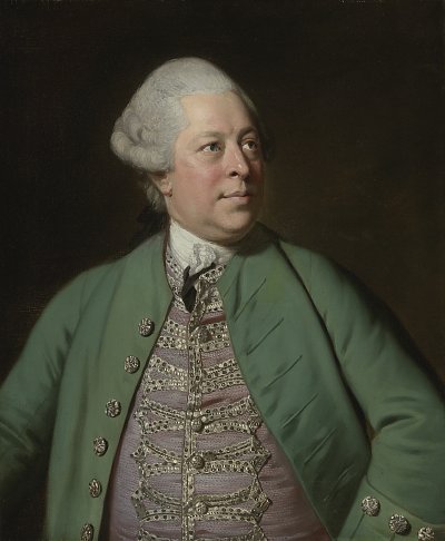 Portrait of Edward Holden Cruttenden Director of the East India Company von Joshua Reynolds als Kunstdruck auf Leinwand