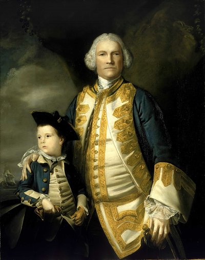 Portrait of Francis Holburne von Joshua Reynolds als Kunstdruck auf Leinwand