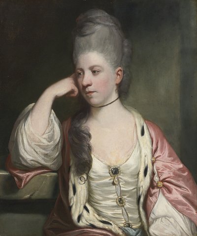 Portrait of Miss Anne Mead von Joshua Reynolds als Kunstdruck auf Leinwand