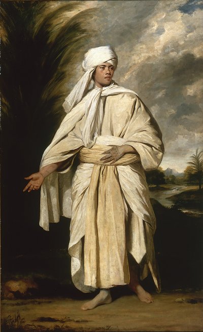 Portrait of Omai von Joshua Reynolds als Kunstdruck auf Leinwand