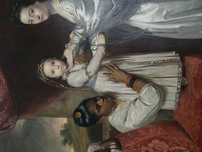 Retrato de la familia de George Clive von Joshua Reynolds als Kunstdruck auf Leinwand