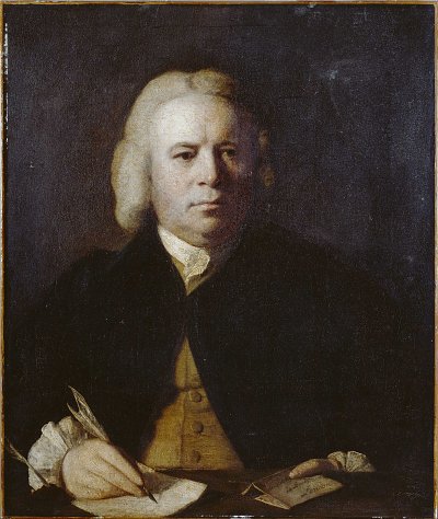 Robert Dodsley von Joshua Reynolds als Kunstdruck auf Leinwand