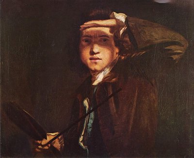 Selbstportrait Sir Joshua Reynolds von Joshua Reynolds als Kunstdruck auf Leinwand
