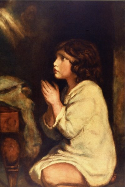 The Infant Samuel at Prayer von Joshua Reynolds als Kunstdruck auf Leinwand