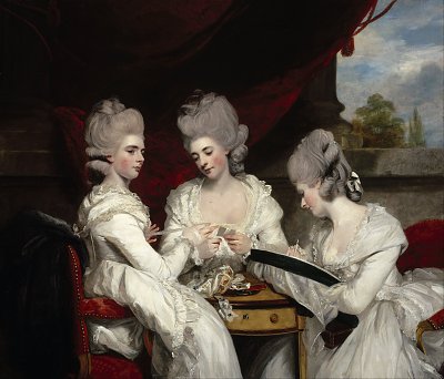 The Ladies Waldegrave von Joshua Reynolds als Kunstdruck auf Leinwand