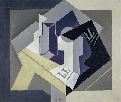 Frutero y periódico von Juan Gris als Kunstdruck auf Leinwand