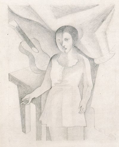 Jeune fille et guitare von Juan Gris als Kunstdruck auf Leinwand