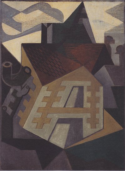 Landschaft bei Beaulieu von Juan Gris als Kunstdruck auf Leinwand